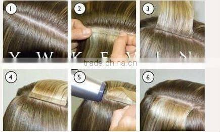 double drawn double sided skin weft remy hair human hair extension
