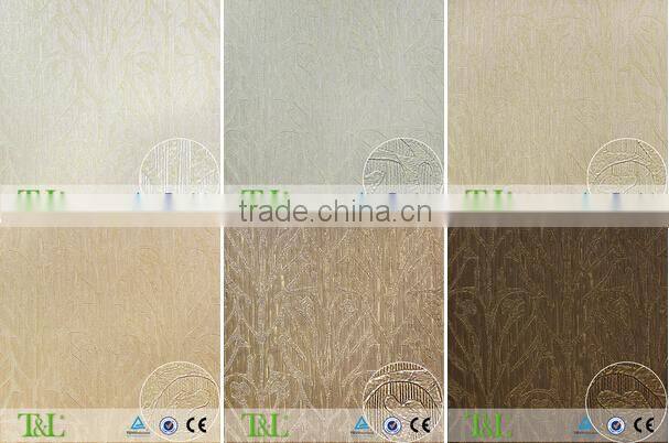 Shanghai deep embossed decorative pvc wallpaper