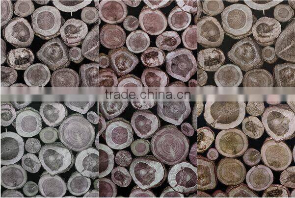 Tulai embossed leather wallpaper