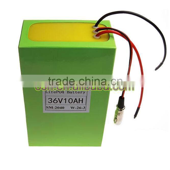 ebike akku 36v10ah Lifepo4 battery pack for E-bike