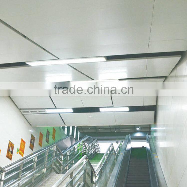 300*1200MM PVDF coating Suspended Metal Ceiling With Perforation Aluminum Clip In Ceiling Panel