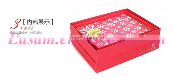 Merry christmas snowflake printed rectangle 3 sizes christmas gift box