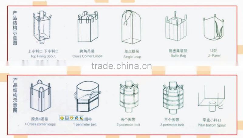 Chinese hot-selling Jumbo Bag pp bag/fibc bag/flexible container bag for sale