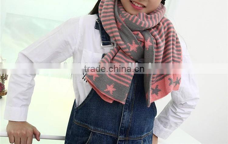 Knitted wool fabric kids scarf wholesale