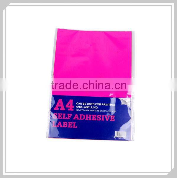 Adhesive labels for plastic bags