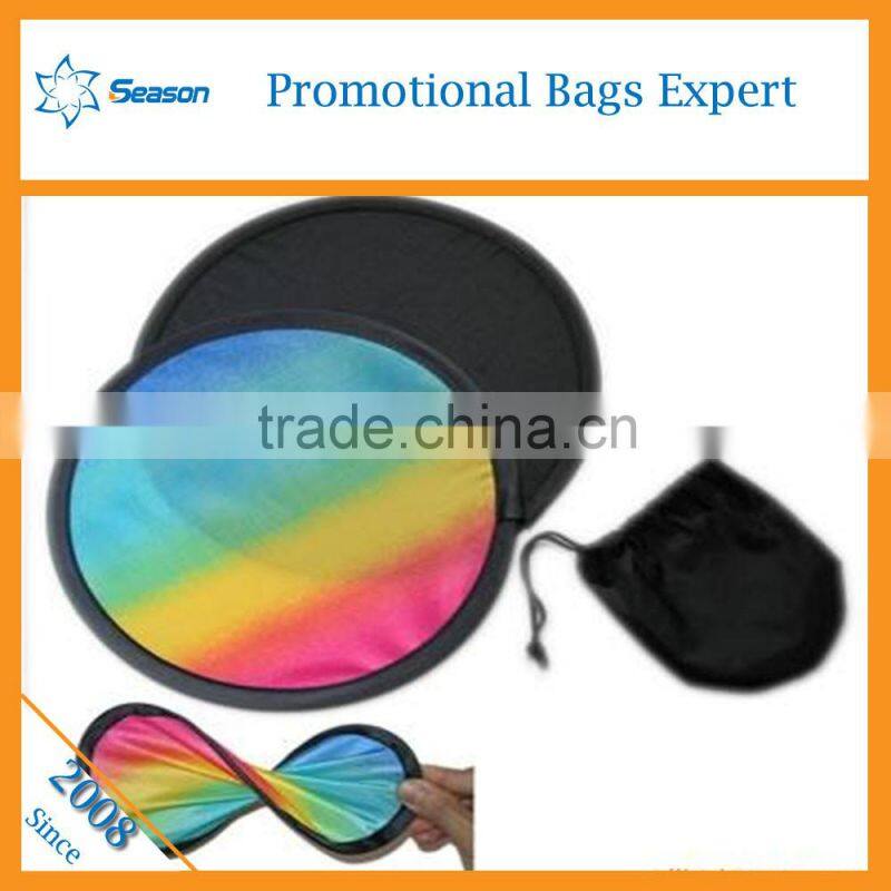 Wholesale foldable frisbee fan flying disc customised dog frisbee eco-friendly