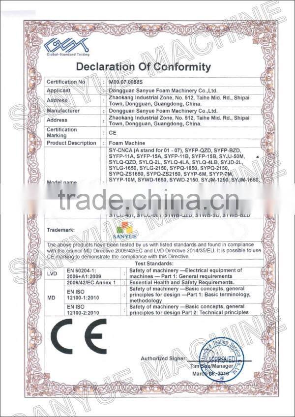 Worktable With Mesh Belt Vertical Circular Blade CNC Contour Sponge Cutting Machine