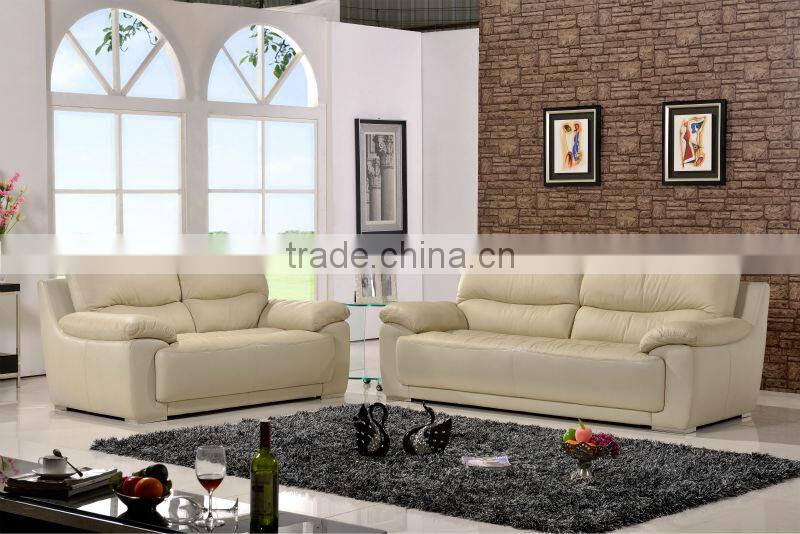 Modern leather sectional couch sofa made in China
