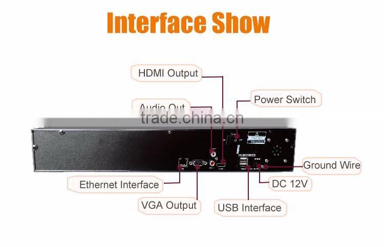 36CH h.264 nvr record 5.0mp 4.0mp 3.0mp support 4 sata port onvif p2p nvr
