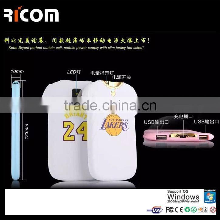Ricom Full color printing power bank for NBA for basketball star for football star for soccer star--PB102D--Shenzhen Ricom