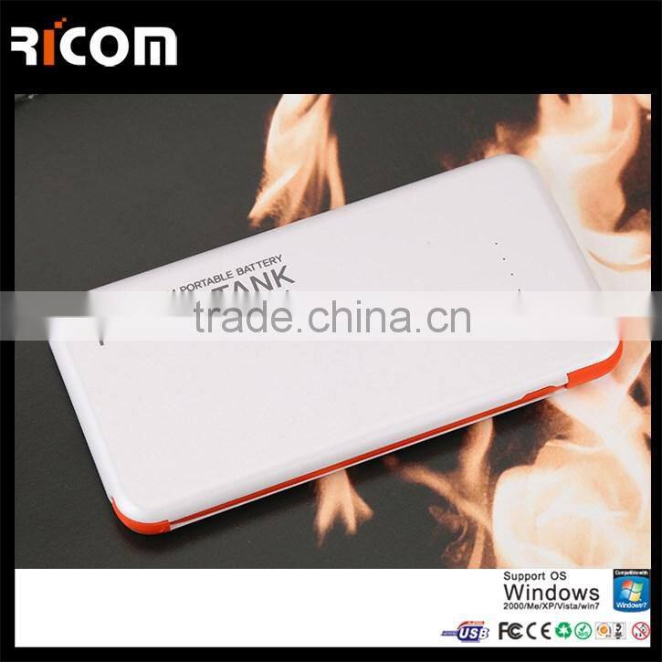 Portable Built-in Cable Power Bank 4000mah with Dual USB, Universal External Mobile Portable Charger for Samsung