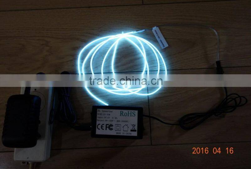 Super luminance 2.6mm Yellow EL WIRE For AC110V-240V 25M-35M EL INVERTER