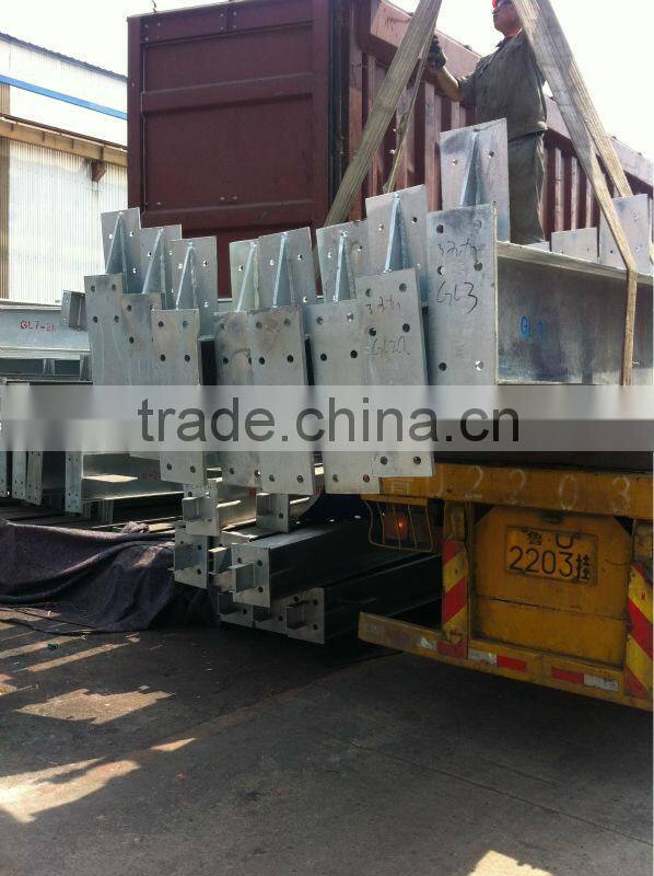 Workshop building steel structure and sandwich panel