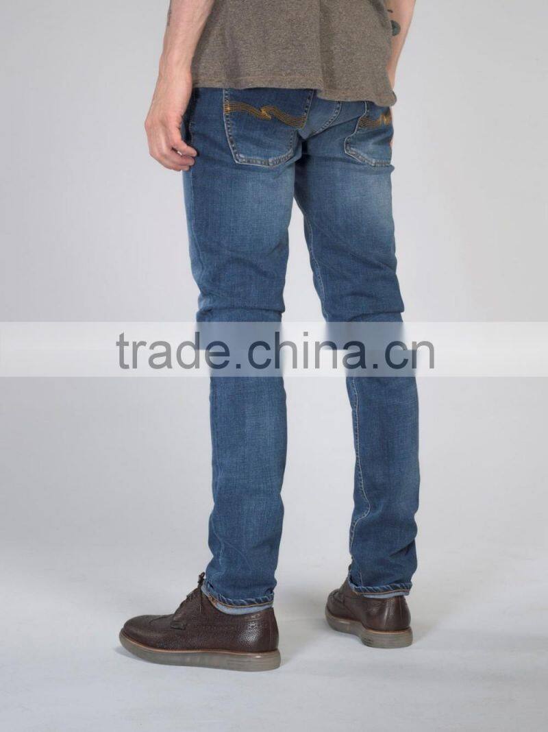 slim fit comfortable materials stretch denim pants JX023