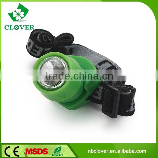 2*CR2032 Battery waterproof ABS Material mining 3 led miner headlamp