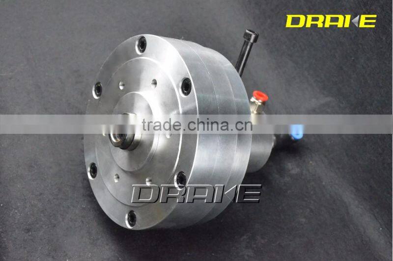 Rotary high speed single piston closed center pneumatic cylinder for CNC vertical metal lathe