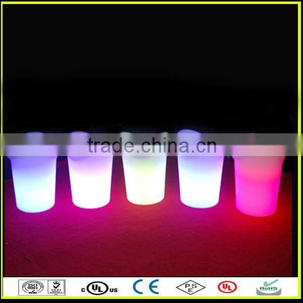 LED Lighting Colorful bar beer cooler plastic led foam ice bucket