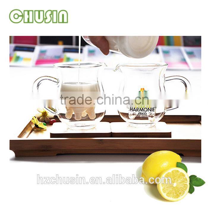 250ml double wall glass beer mug with handle