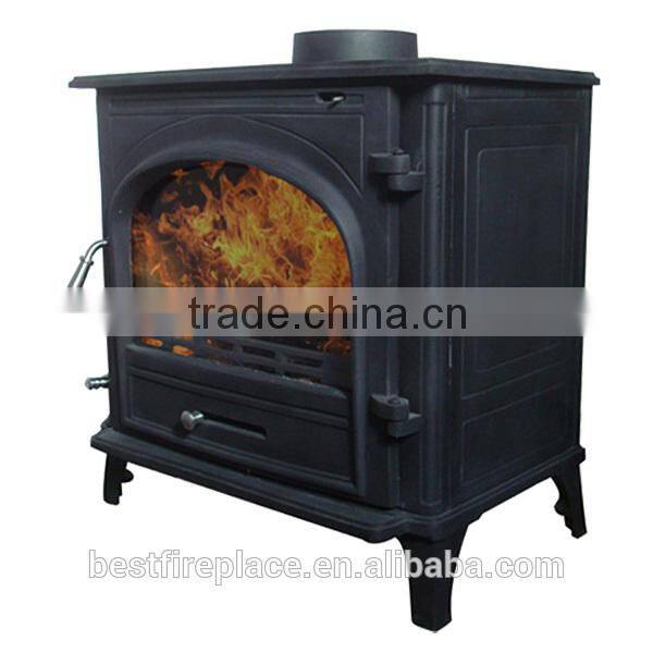 Morden Cast Iron Wood Burning Stove with back bolier system