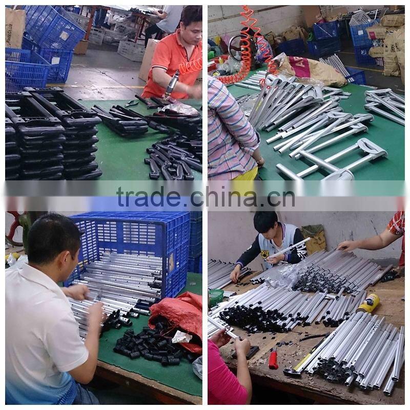 Lightweight luggage metal folding cart /Portable folding shopping luggage trolley/Multi-function telescopic folded shopping cart