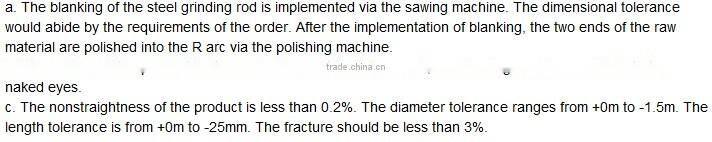 Manufacturers sell like hot cakes Grinding Steel Rod For Rod Mill