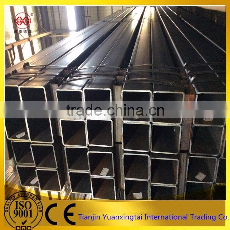 SS400 ERW welded carbon black square tubes