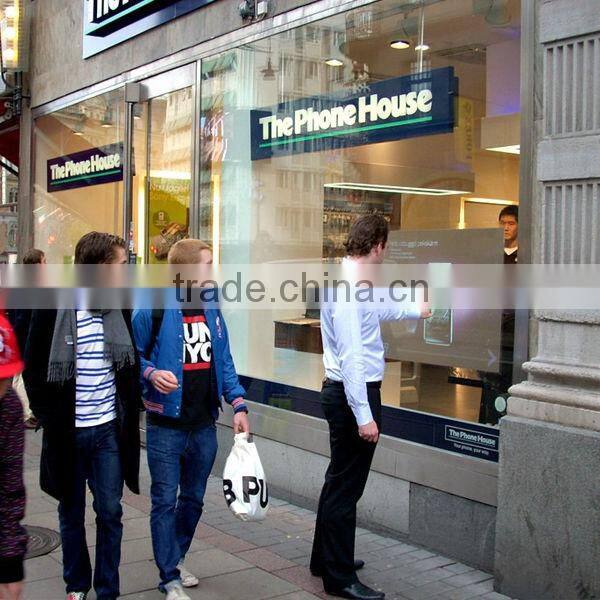 Adhesive rear/front projection film/foil 1.52mx30m, white, gray, dark gray, black and transparent.