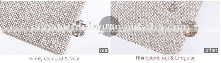 Glass Shoes Decoration Accessory Hot Fix Rhinestone Crystal Mesh