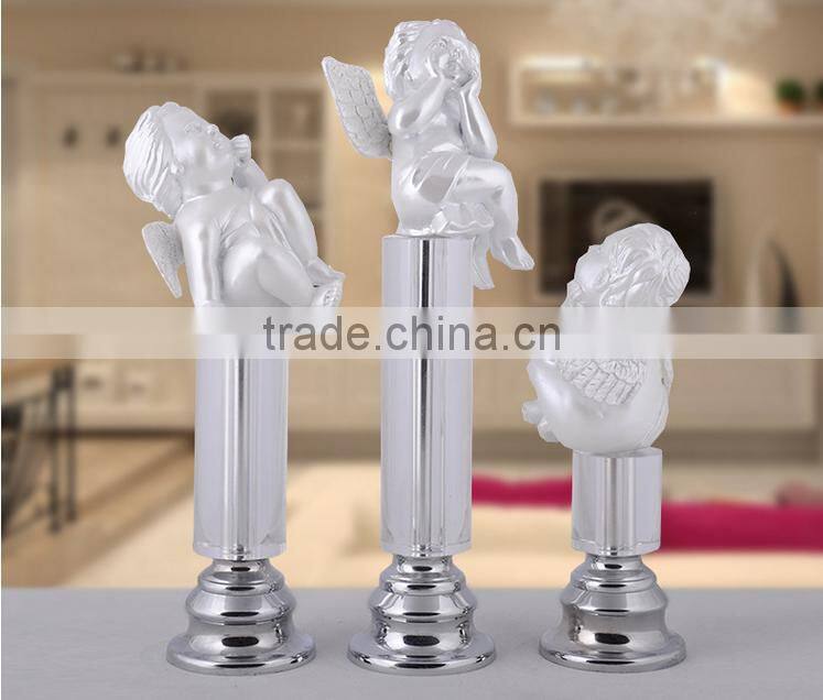 Lucky engraving beautiful crystal angels for wedding decor