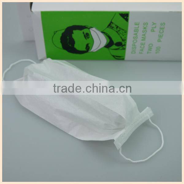 medical paper face mask 2ply