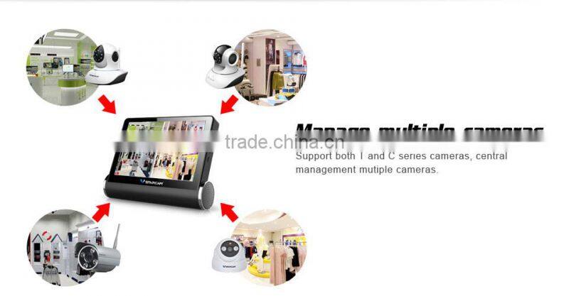 Plug Play p2p Camera IP hisilicon ip Camera Wireless Ip Camera WIFI Wireless IP Camera With 7 inch screen