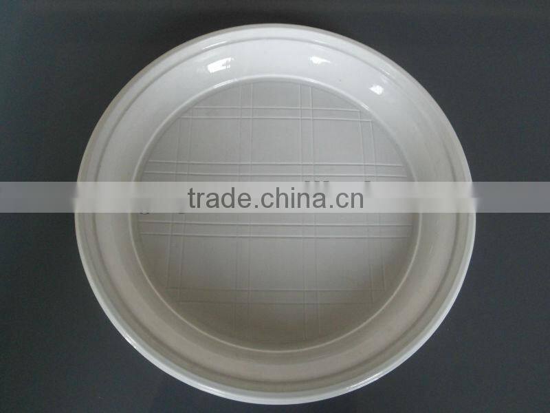 Round PS Plastic Plate 9 inch For Food