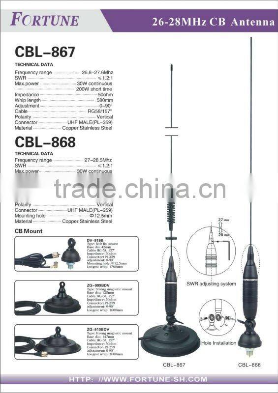 Hot-selling High Quality Low Price CB Radio ANTENNA CBL-868