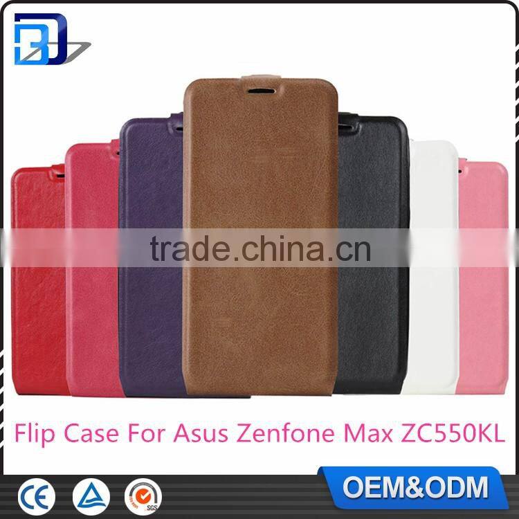 Hot! Magnetic Vertical Flip Leather Slot Wallet Holder Cover Case Skin For Asus Zenfone Max ZC550KL Phone Case Paypal Accept