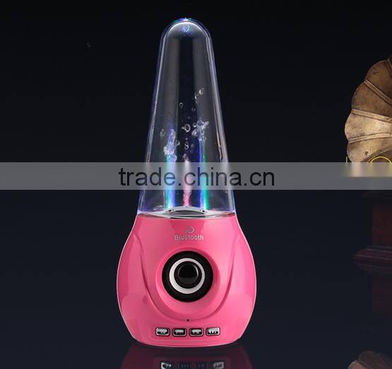 2016 hot selling led water dance speaker with bluetooth sport TF card