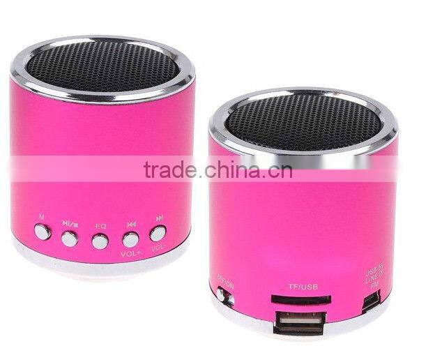 Blue/Red Line in Portable speaker with FM Micro SD TF Stereo Speaker Music MP3 Player Amplifier