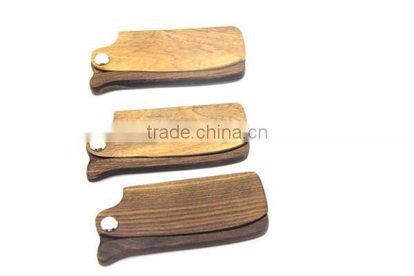 2016 wholesale wooden hair moustache v comb
