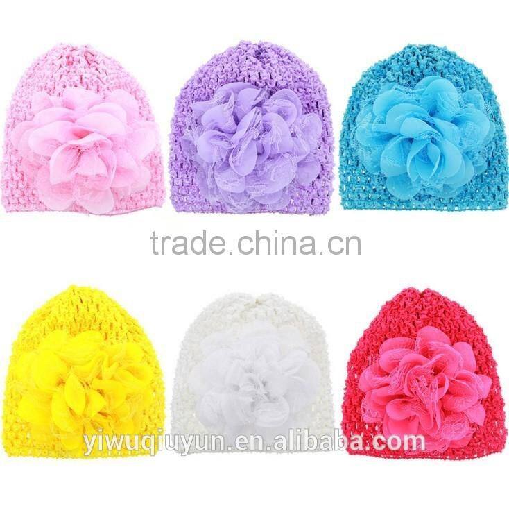 New Xmas Neonatal baptism cap Owl stars Baby Hat Keep Warm Double Layer Beanie Hats bow Knitted Cotton Caps