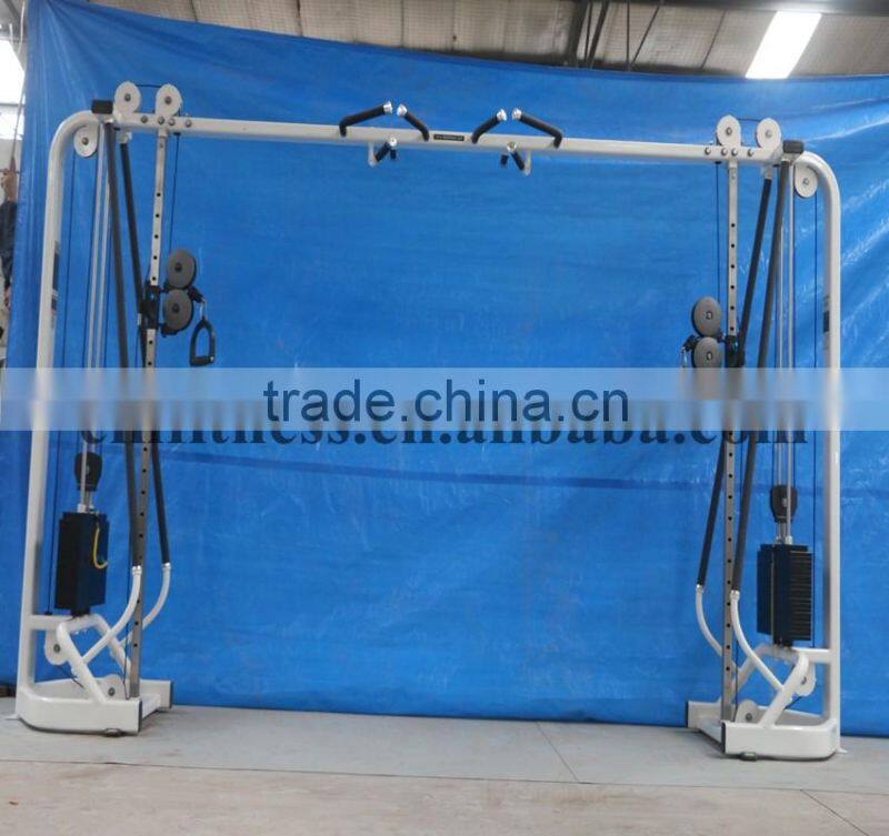 body strong gym equipment cable crossover machine