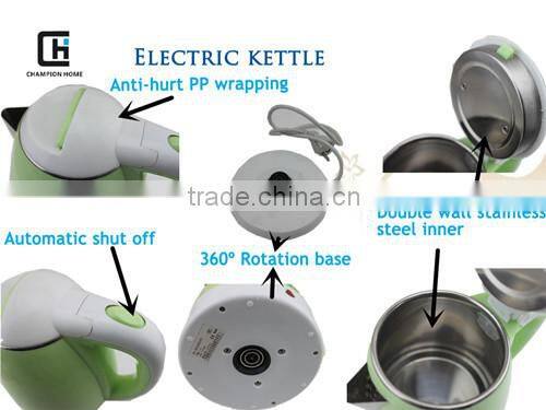 Fashionable design anti-hurt handle automatical eletric fast kettle