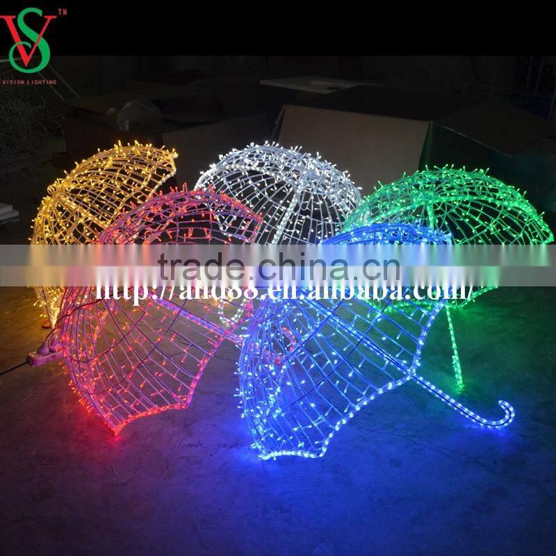 LED Decoration Motif Lights 3D Umbrella