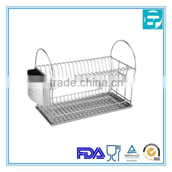 Steel Kitchen Houseware 2-Tier Dish Rack