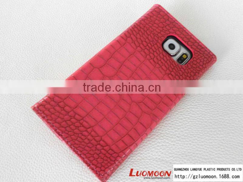 Luxury 4.7 Inch Mobile Phone Leather Cover Case for Samsung Galaxy S6