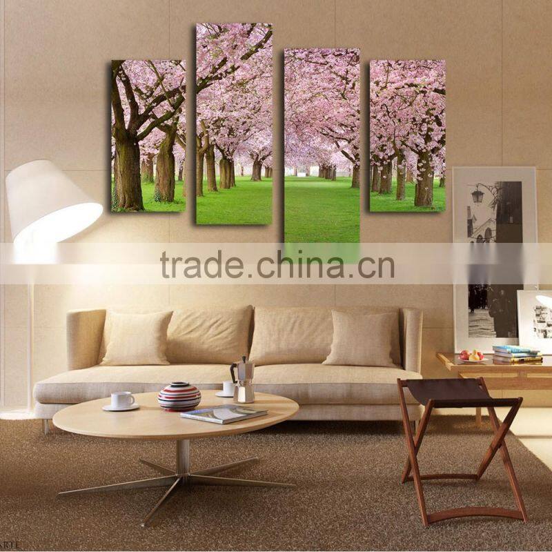 Sakura cherry blossom canvas prints pink flowers wall art