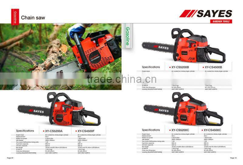 german cheap gasoline chainsaw for sale with CE GS TUV