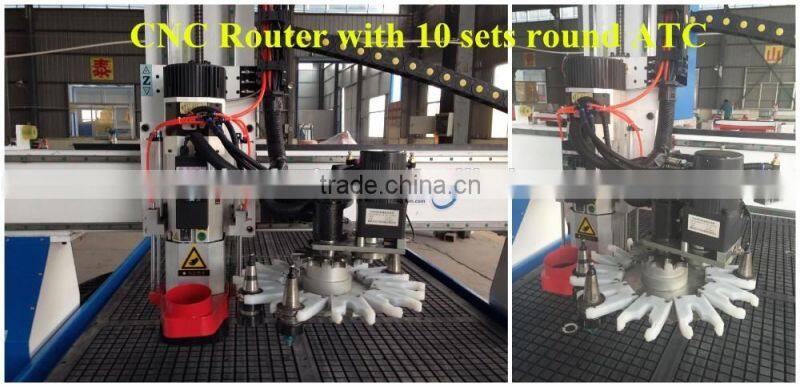 Philicam wood cnc router machine auto tool changer for wooden door design