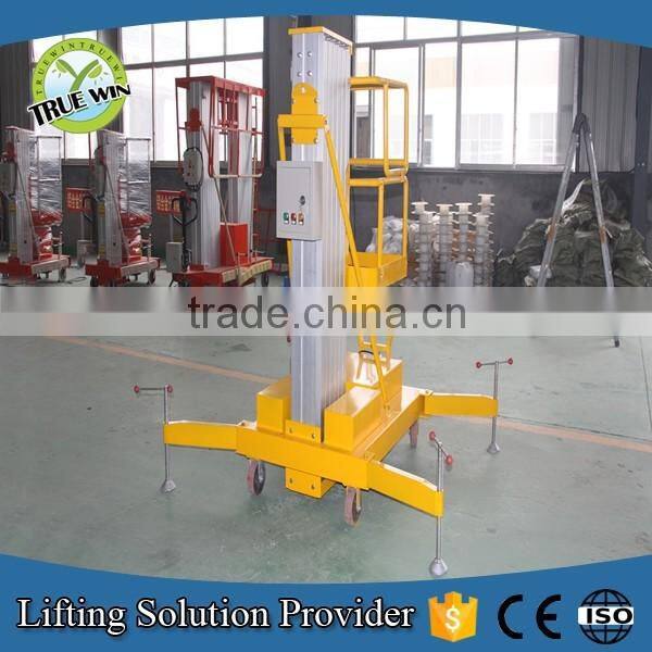 10m portable towable lift mobile aluminum single mast scissor lift