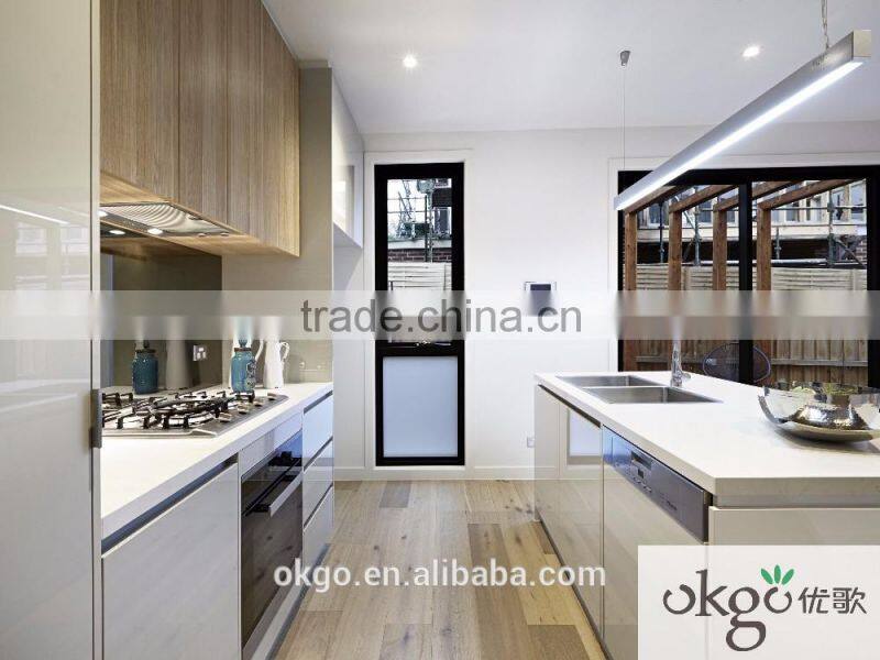 Home design custom kitchen cupboard wall unit for flat