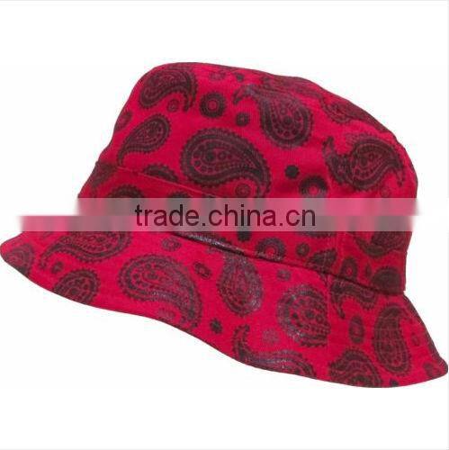 Bucket Hat Paisley Hunting Fishing Outdoor Cap Unisex 100% Cotton bucket hat