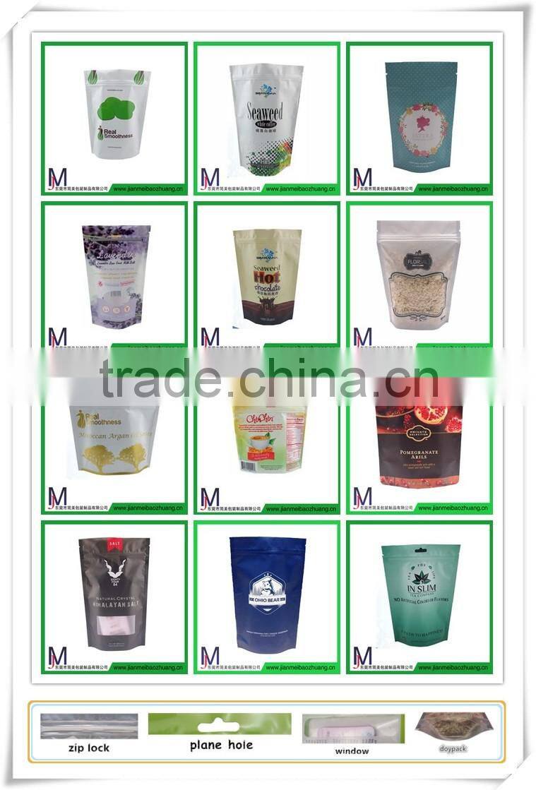 hot sale and security stand up zipper bag for nuts candy,stand up pouch